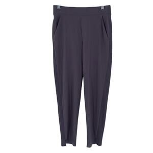Athleta Brooklyn Ankle Pant Women 10 Purple Athleisure Sporty Travel Casual